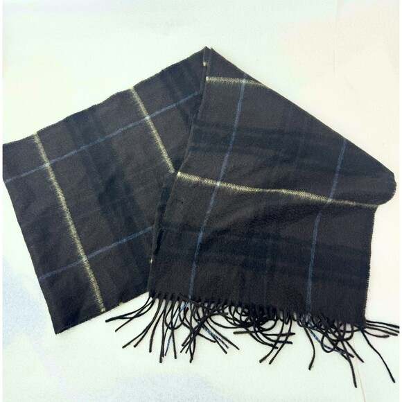 Club Room Men's Plaid Cashmere Scarf - Picture 5 of 7